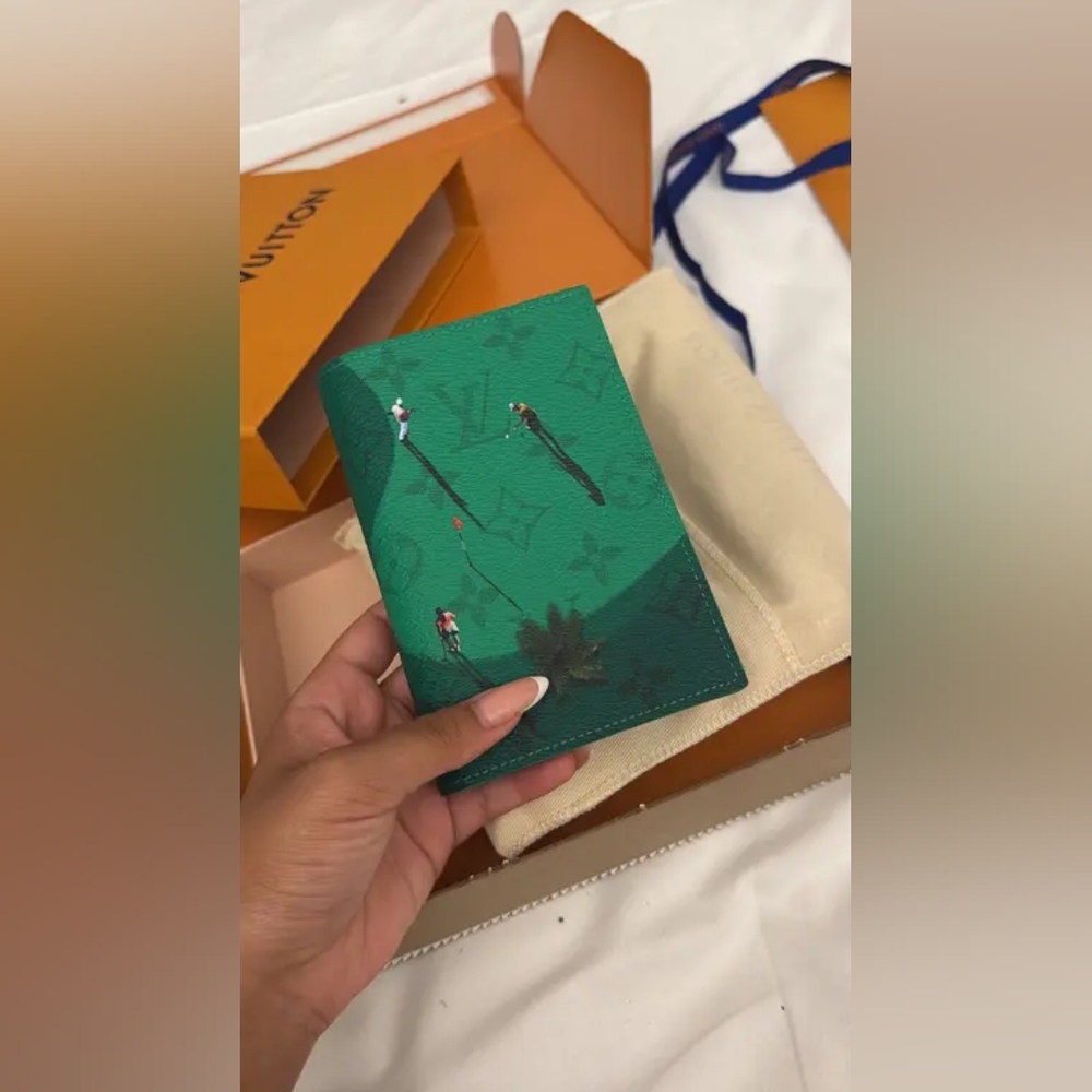 Louis Vuitton Passport Cover Green